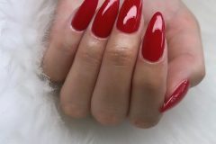 red almond nails