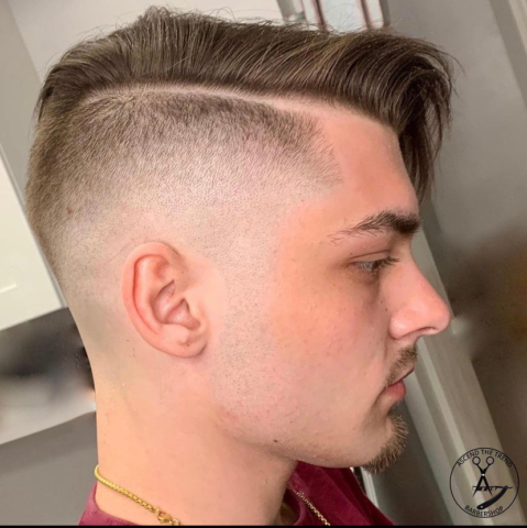 skin fade haircut in west palm beach barbershop