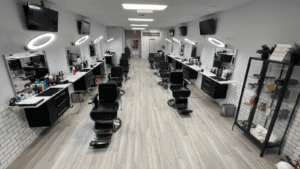 Ascend The Trend barbershop interior West Palm Beach