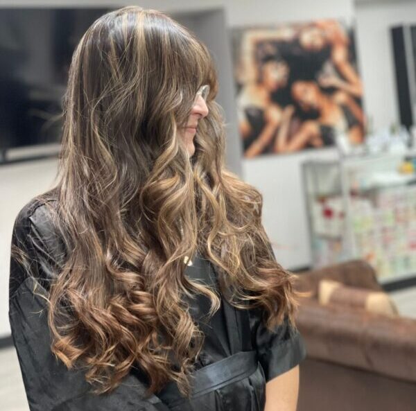 Women's haircut and blowout at Ascend The Trend Hair Salon in Downtown West Palm Beach
