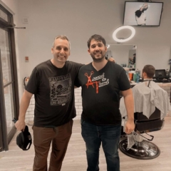 Brian (owner) & Joe Gatto west palm beach barbershop