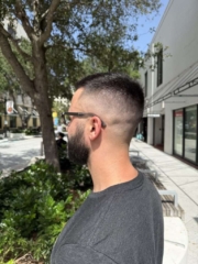 Adrian 5 Skin Fade Haircut in West Palm Beach Barbershop