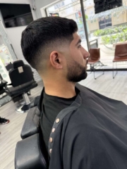 Brian 1 skin fade in west palm beach barbershop