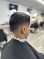 Adrian 3 Fade haircut in Ascend the Trend barbershop in west palm beach