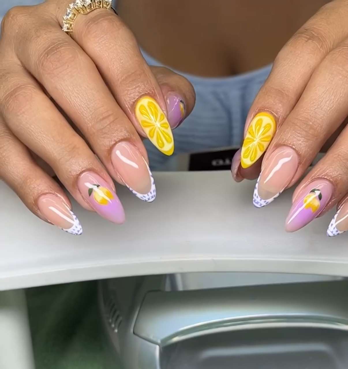 Custom nail art from Ascend The Trend nail salon in Downtown West Palm Beach FL