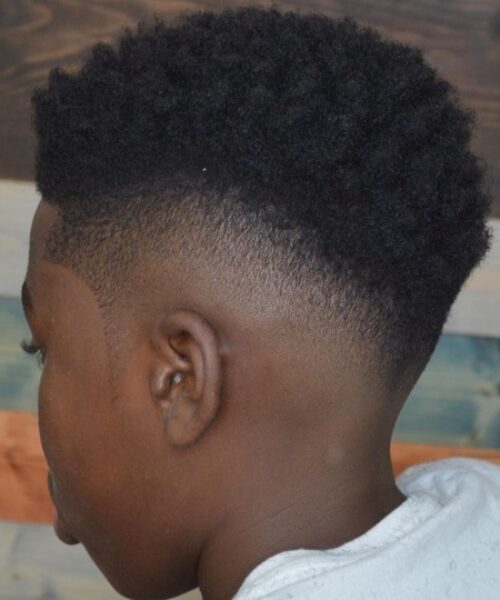 skinfade on black men's hair