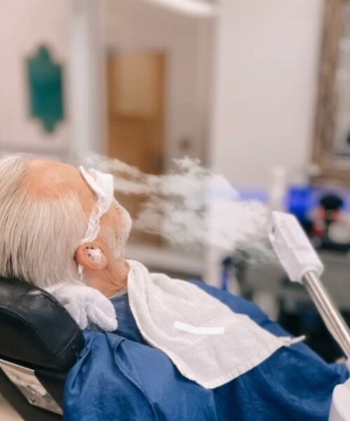 straight razor steamed shave